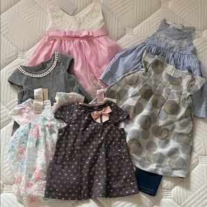 Assorted baby 9-12 months dresses